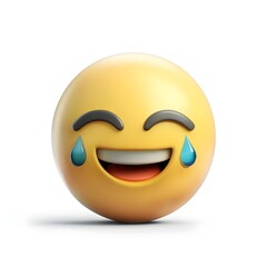 A laughing emoji with tears of joy, capturing pure happiness and amusement.