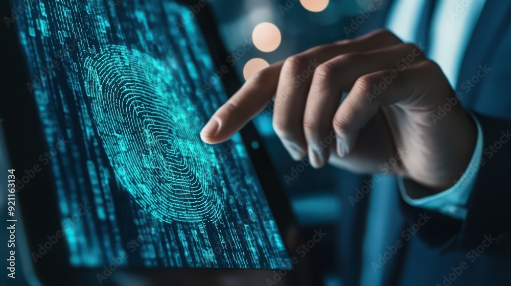 Poster the use of biometric authentication on digital tablets is a key component of cybersecurity networks,
