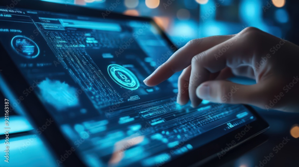 Poster the use of biometric authentication on digital tablets is a key component of cybersecurity networks,