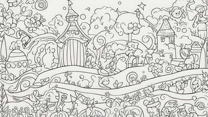 Obraz premium children's coloring book
