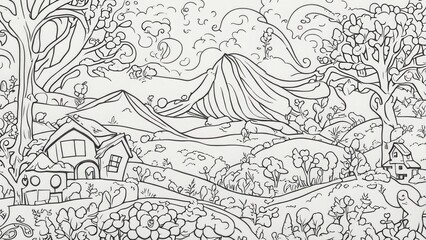 Fototapeta premium children's coloring book