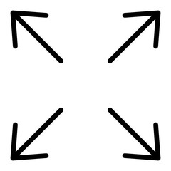 Expand Line Icon Design