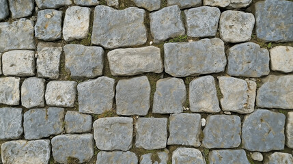 Obraz premium close up of stone block wall texture background or wallpaper