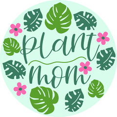 Plant Mom, Graphic Logo Design
