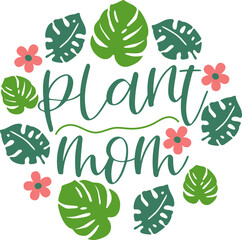Plant Mom, Graphic Logo Design