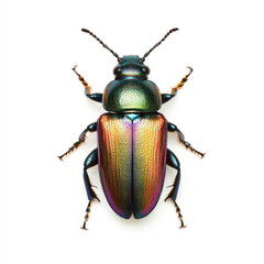 Metallic Sheen Jewel Beetle: Detailed Close-Up Photography
