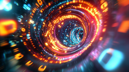Obraz premium Digital Vortex