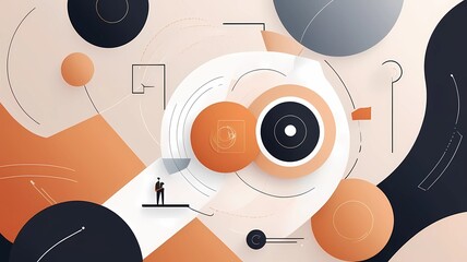 Obraz premium background with a dj