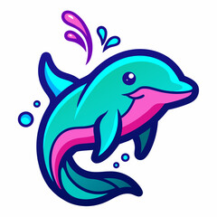 Whale logo design vector art Illustration