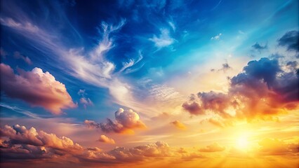 gradient sky wallpaper , sky, clouds, gradient,wallpaper, background, cellphone, mobile, digital art, landscape, color, peaceful