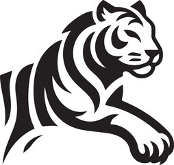 Awesome tiger head logo design vector illustration
