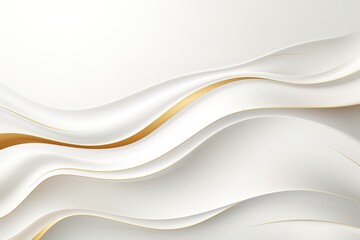 Fototapeta premium Abstract white background with gold lines.