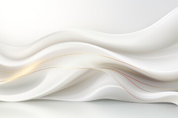 Abstract white background with gold lines.