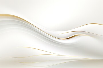 Abstract white background with gold lines.