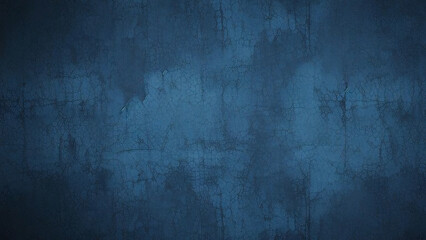 Obraz premium Black dark azure cobalt sapphire blue abstract background. Color gradient. Geometric shape. Wave, wavy curved line. Rough grunge grain noise. Light neon metallic shine shimmer bright. Design 