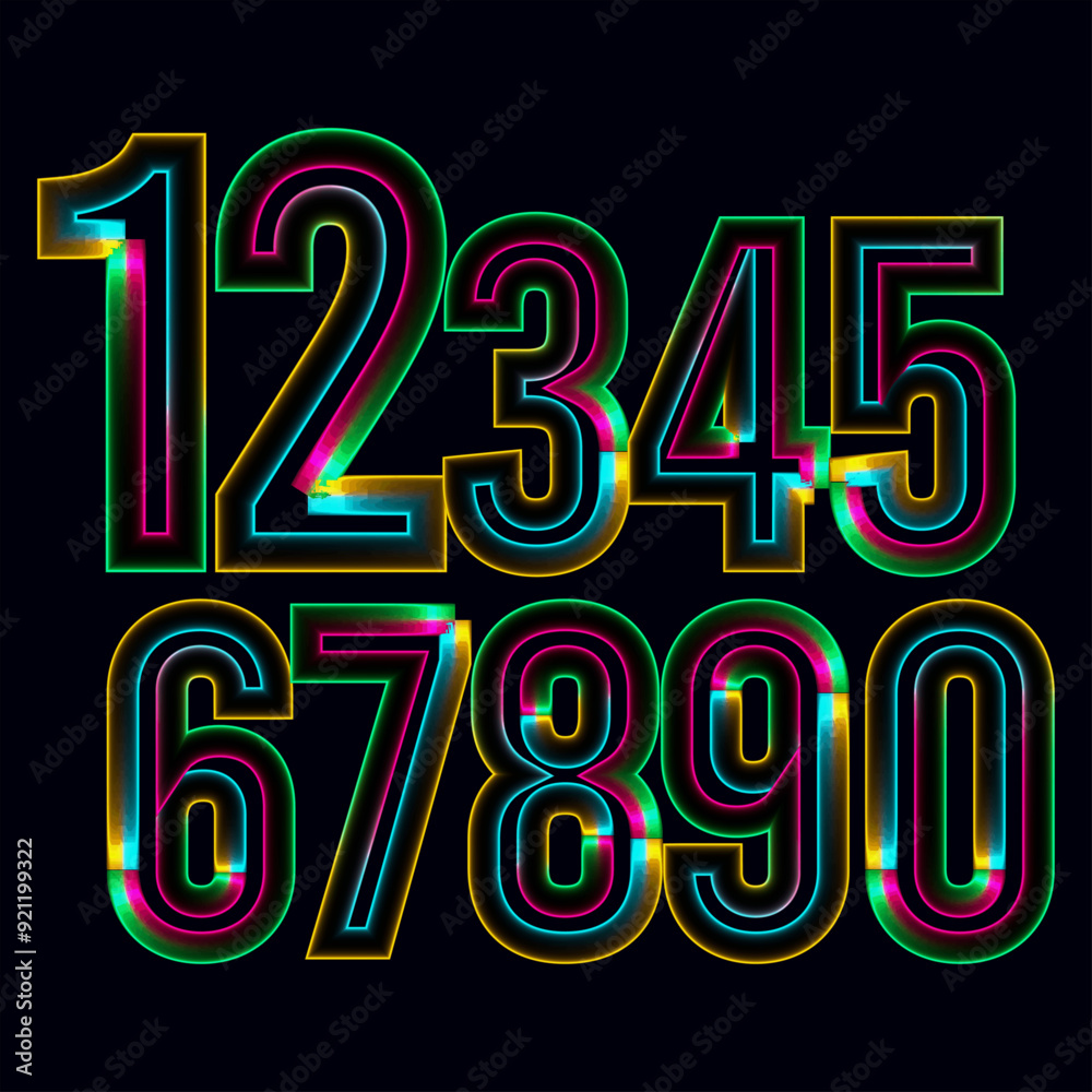 Fototapete vector set of number, simple numbers icon set of 1-31 numbers simple black style symbol sign for cal