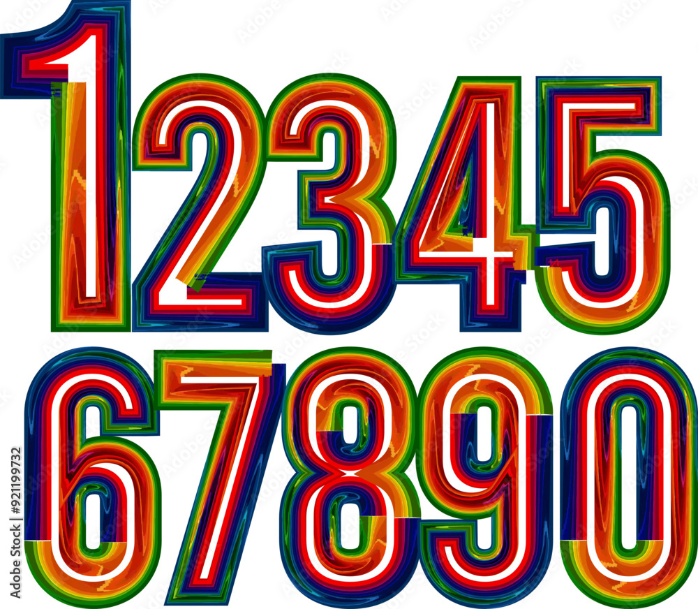 Fototapete vector set of number, simple numbers icon set of 1-31 numbers simple black style symbol sign for cal