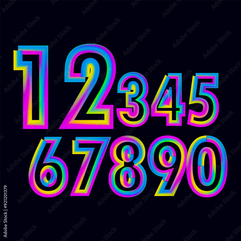 Fototapete vector set of number, simple numbers icon set of 1-31 numbers simple black style symbol sign for cal