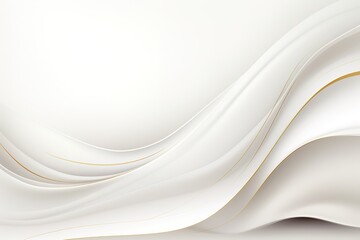 Abstract white background with golden lines.