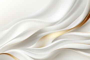 Obraz premium Abstract white background with golden lines.