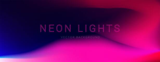 Abstract blurred background with neon purple gradations.