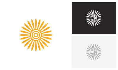 Fototapeta premium Sun logo design