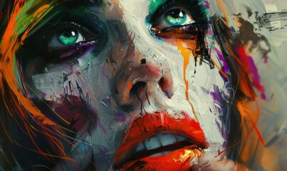 Neo-expressionism reviving intense, emotive brushwork and vivid colors