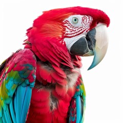 Fototapeta premium 3D Illustration of a Parrot on White Background