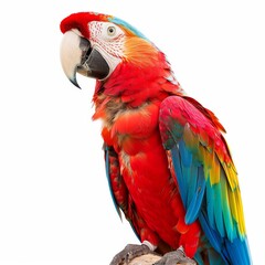 Fototapeta premium 3D Illustration of a Parrot on White Background