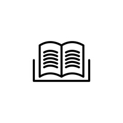 Book icon. Book icon on a white background.