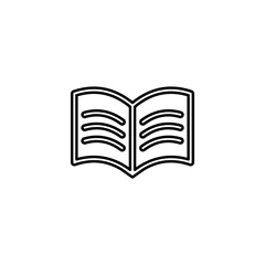 Book icon. Book icon on a white background.