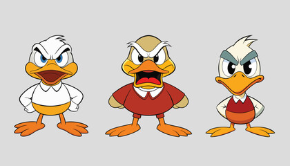 A duck cartoon character illustration