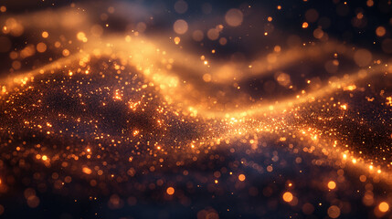 Naklejka premium A blue background with a bunch of lights on it