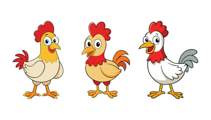 A chicken cartoon character illustration