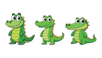A crocodile cartoon character illustration