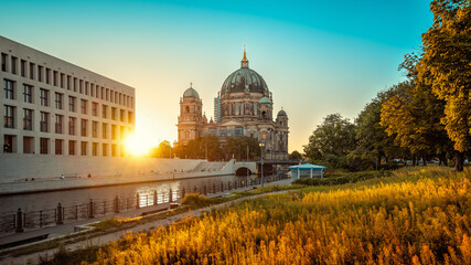the famous berlin cathedral during sunset © frank peters