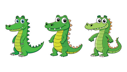 A crocodile cartoon character illustration
