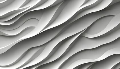 Fototapeta premium Paint effect. Wavy background. Hand drawn waves. Stripe texture with many lines. Illustration of the pattern of gray lines on white background. 