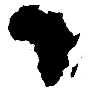 recommend clip art: Africa map silhouette vector illustration