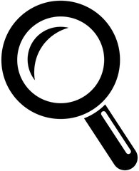 Magnifying glass icon or Search icon. Vector