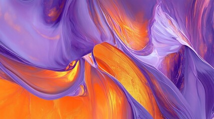 purple and orange color play, dynamic color composition, bold abstract painting, color texture art, colorful modern artwork, expressive abstract painting