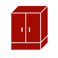 cupboard icon vector simple design illustration