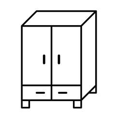 cupboard icon vector simple design illustration