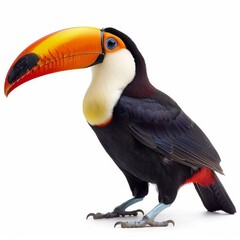 Fototapeta premium 3D Illustration of a Toucan Bird on White Background