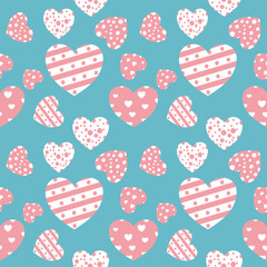 seamless pattern with hearts