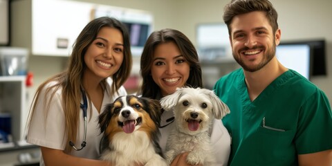 Fototapeta na wymiar Compassionate Veterinary Care Our Dedicated Team of Professionals Cares Deeply About Your Beloved Pets and Their Health, Ensuring the Best Possible Treatment for Your Dogs and Other Animals