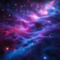 Obraz premium A blue and orange light streaking across the sky