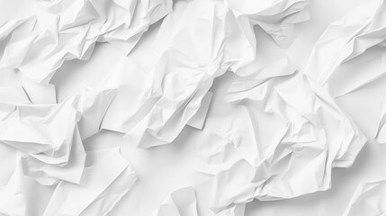 Obraz premium Textured White Crumpled Paper