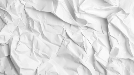 Obraz premium Crumpled White Paper Texture
