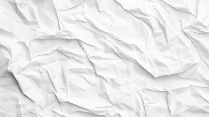 Obraz premium Crumpled White Paper Texture